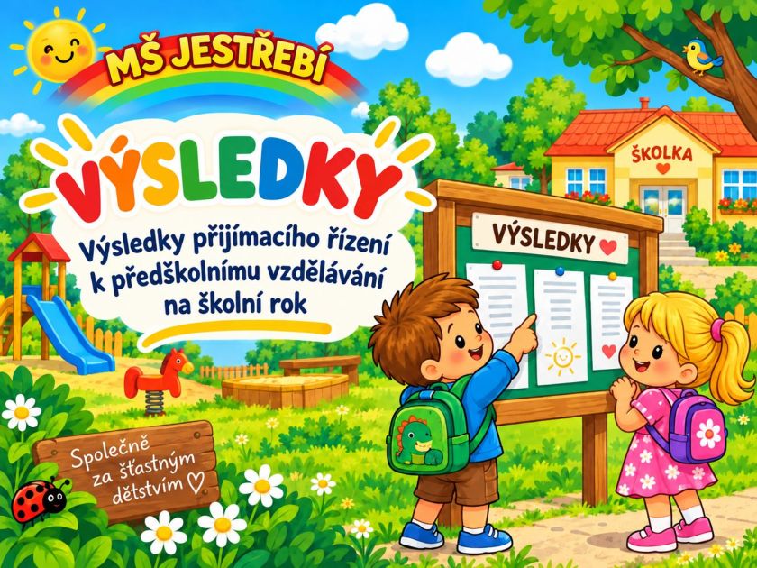 Výsledky přijímacího řízení k předškolnímu vzdělávání na školní rok 2026/2027